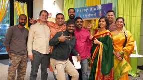 KLA employees having fun and ‘strike a pose’ during Diwali celebration